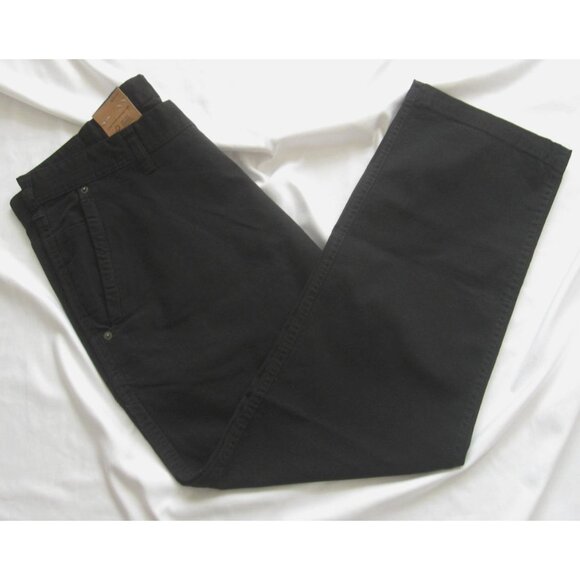 Eddie Bauer Other - New Eddie Bauer Men Canvas Cotton Utility Black Pants Sz 36 x 29 (MP437)